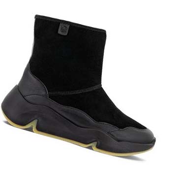 Women's Ecco Chunky Hygge Boots Black | Canada 9RVD